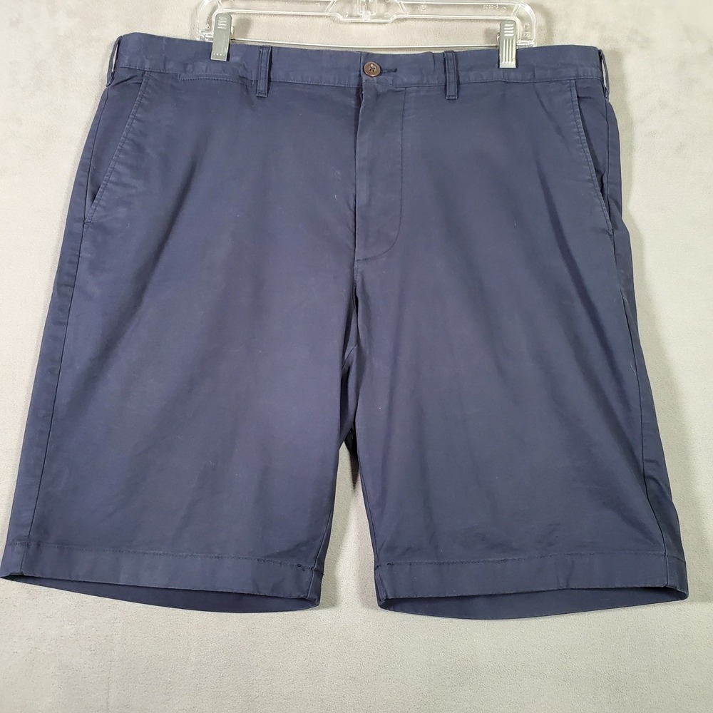 J.Crew Chino Shorts Mens 38 Navy Blue Stretch Re-Imagined Preppy Coastal Classic